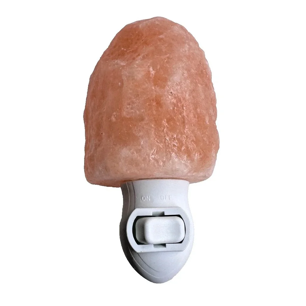 Natural Himalayan Salt Wall Lamp Night Light Air Purifying On Off Switch Decor